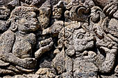 Candi Panataran - Main Temple. Ramayana relief. 